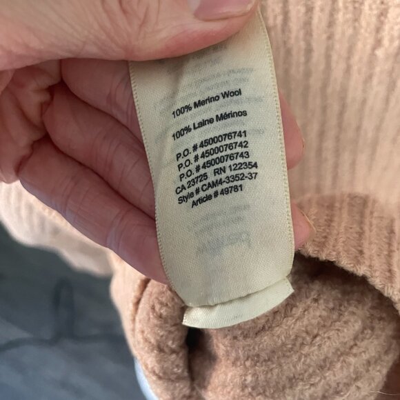 Wilfred Dusky Pink Merino Wool Sweater Sz XS - Picture 2 of 3